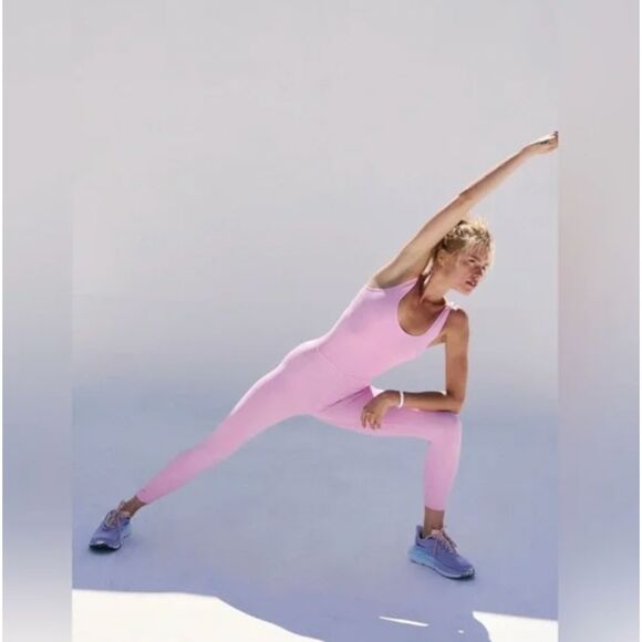 NWT Free People Movement Good Karma Onesie in Cotton Candy Pink Women's XS/S - Picture 2 of 10